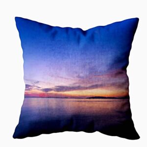mr.q throw pillows boho cover 20 x 20 inch amazing sunset form thailand beach mothers day throw pillows for bed long fade stain resistant for girls unisex-toddler couch sofa toddlers living room