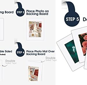 MBC MAT BOARD CENTER, 11x14 White Backing Matte Boards, 4-ply Thickness - for Art, Prints, Photos, Prints and More (50 Pack)