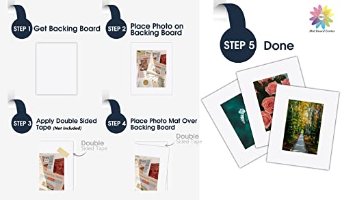 MBC MAT BOARD CENTER, 11x14 White Backing Matte Boards, 4-ply Thickness - for Art, Prints, Photos, Prints and More (50 Pack)