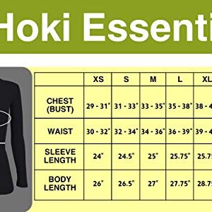 BaHoki Essentials Long Sleeve Undershirts for Scrubs - Great Stretch and Layering Piece - Multipurpose and Durable -Use with Scrubs and Lab Coats - for Nurses, Doctors, Women, and Men Black