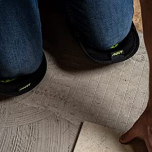AWP Gel Pro Flooring Knee Pads | Gel/foam padding provides all-day comfort, black,grey,green