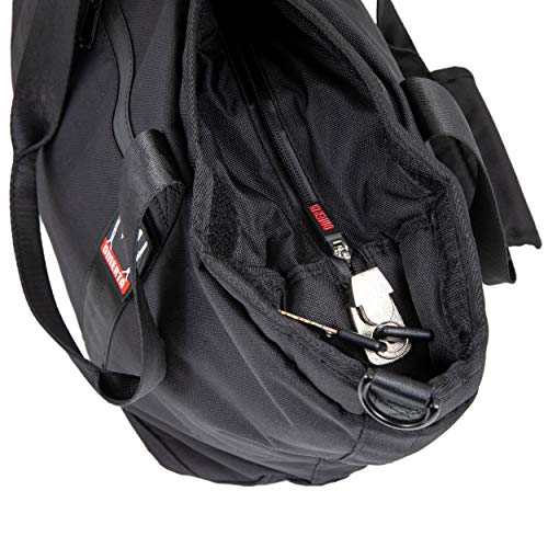 Dime Bags Omerta Convoy Carbon Filter Lockable Tote Bag | Carbon-Lined Duffle with Locking Zipper and Padded Interior (Black)