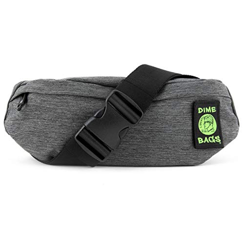 Dime Bags Puff Pack | Water-Resistant Fanny Pack | Athletic Waist Bag (Black)