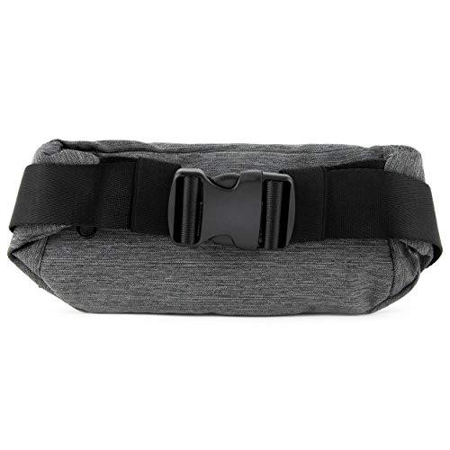 Dime Bags Puff Pack | Water-Resistant Fanny Pack | Athletic Waist Bag (Black)