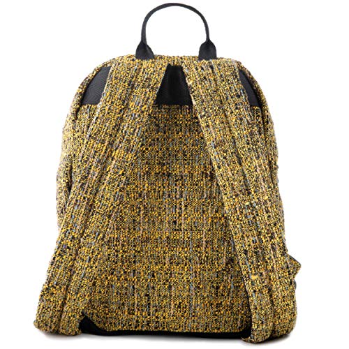 DIME BAGS Festy Bound Mini Hemp Backpack | Stylish Mini Backpack with Secret Pocket (Static Amber)