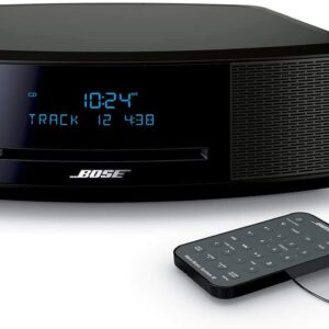 Bose Wave Music System IV - Espresso Black - for Holiday Family Entertainment - CD/MP3 CD Player, Advanced AM/FM Tuner, Dual Alarm, Remote Control, 2.4m AC Power Cable, 4.5" Inches Tall (Renewed)