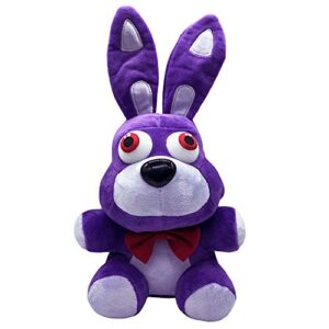 foxy fnaf nights plush toys - bonnie plush stuffed animal rabbit plush toy for children, boys & girls gift, purple, 10 inches