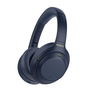 Sony WH-1000XM4 Wireless Premium Noise Canceling Overhead Headphones with Mic for Phone-Call and Alexa Voice Control, Midnight Blue WH1000XM4