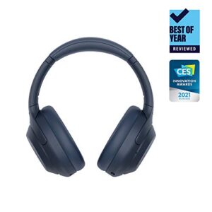 Sony WH-1000XM4 Wireless Premium Noise Canceling Overhead Headphones with Mic for Phone-Call and Alexa Voice Control, Midnight Blue WH1000XM4