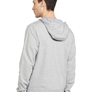 New Balance Men's NB Essentials Stacked Full Zip Hoodie, Athletic Grey, Medium