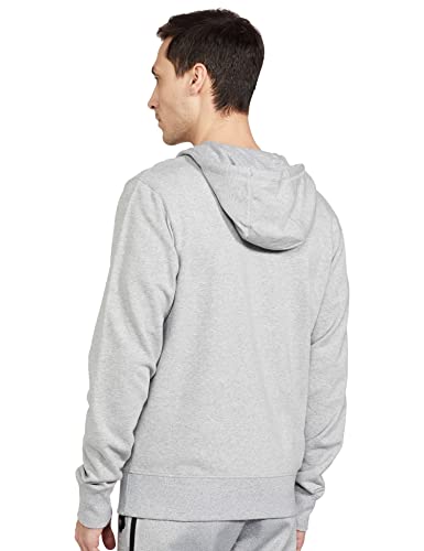 New Balance Men's NB Essentials Stacked Full Zip Hoodie, Athletic Grey, Medium