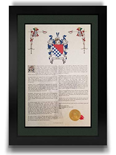 Tolley - Coat of Arms, Crest & History 11x17 Print - Surname Origin: Germany