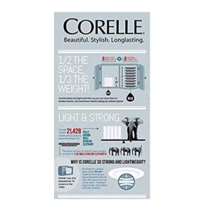 Corelle ES Winter Frost White Glass Microwave Katori 6 Pcs Set Combo Gift Item
