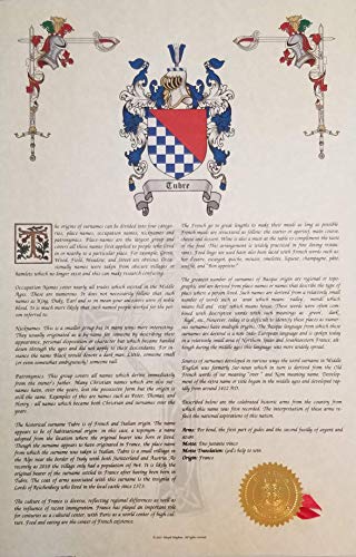 Tolley - Coat of Arms, Crest & History 11x17 Print - Surname Origin: England