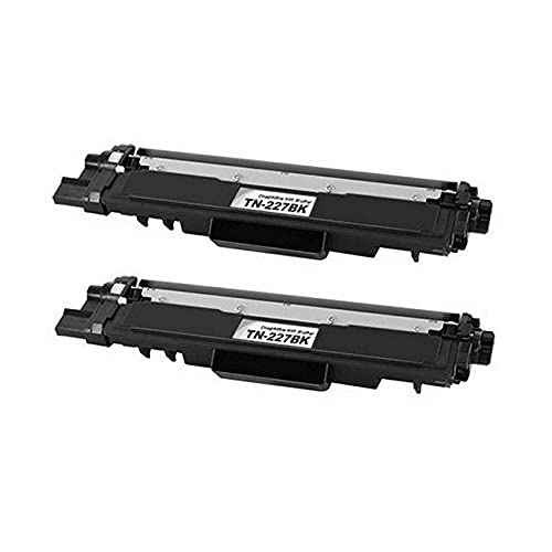 SuppliesMAX Compatible Replacement for Brother DCP-L3510/L3550/HL-L3210/L3270/L3290/MFC-L3710/L3730/L3750/L3770CDW Black Toner Cartridge (2/PK-3000 Page Yield) (TN-227BK_2PK)