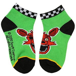 Five Nights at Freddys Horror Video Game Youth 5-Pack Ankle Socks