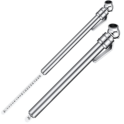 2 Pieces 0-20 PSI Low Pressure Tire Gauges Pencil Tire Gauges Low Pressure Pencil Tire Gauges for Reverse Osmosis Tank, Garden Tractors, Golf Carts, ATV, Sports Equipment