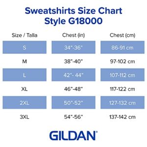 Gildan unisex-adult Fleece Crewneck Sweatshirt, Style G18000, Forest Green, 2X-Large