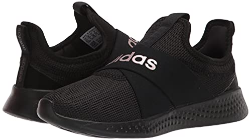 adidas Women's Puremotion Adapt Running Shoe, Black/Black/Iridescent, 10