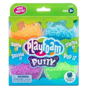 Educational Insights Playfoam Putty 4-Pack, Fidget, Sensory Toy, Easter Basket Stuffers for Boys & Girls, Ages 3+