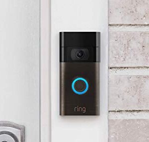 Ring Video Doorbell – 1080p HD video, improved motion detection, easy installation – Venetian Bronze