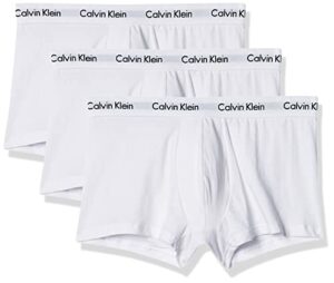 calvin klein men's cotton stretch 3-pack low rise trunk