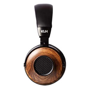 klh ultimate one open-back over ear headphones | premium studio music | high-fidelity beryllium driver | deep bass | hi-res audiophile premium quality | real zebrawood ear cups