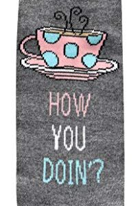 Hyp Friends TV Show Famous Quotes/Moments Juniors/Womens 5 Pack Ankle Socks