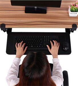 clamp on keyboard tray under desk storage retractable height adjustable keyboard tray, 29.5" x 10" for home or office