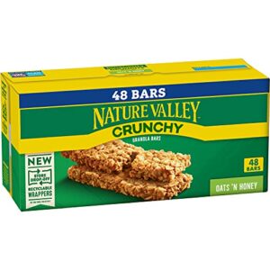 nature valley crunchy granola bars, oats 'n honey, 1.49 oz, 24 ct, 48 bars