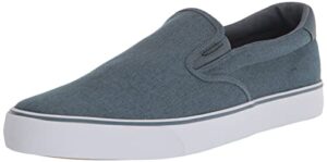 lugz mens clipper classic slip on sneakers shoes casual - blue - size 10.5 m