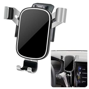 musttrue lunqin car phone holder for 2019-2024 volvo s60 [big phones with case friendly] auto accessories navigation bracket interior decoration mobile cell mirror phone mount
