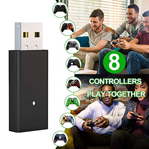 FOOAO Wireless Adapter for Xbox Controller Works with PC Windows 10/8.1/7 Compatible with Xbox One Xbox Series X Xbox One X S Controller Elite Series