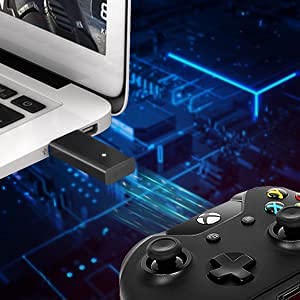 FOOAO Wireless Adapter for Xbox Controller Works with PC Windows 10/8.1/7 Compatible with Xbox One Xbox Series X Xbox One X S Controller Elite Series