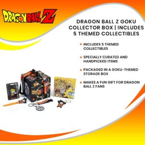 JUST FUNKY Dragon Ball Z Goku Collector Looksee Box Items | Geeky Gift Box | 5 Themed Toy Collectibles