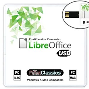 LibreOffice 2021 Home and Student 2019 Professional Plus Business Compatible with Microsoft Office Word Excel PowerPoint Adobe PDF Software USB for Windows 11 10 8 7 Vista XP 32 64-Bit PC & Mac OS X