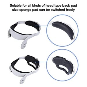 iovroigo Upgrade Adjustable Halo Head Strap, Suitable for Oculus Quest 2 VR Head Straps Increase Supporting Force and Improve Comfort-Virtual Reality Accessories White