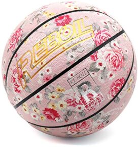 reboilphase go! girls leather basketball (size 3~7)- kids basketball, small basketball, youth basketballs, basketball gift - size 7, victoria pink