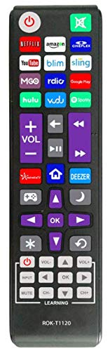 New Universal Remote fit for All Roku TV(JVC/RCA/Philips/Element/LG/TCL and More), Roku Box/Player/Express, Bose Wave I/II/III/IV and Apple 1/2/3 Generations [NOT for Roku Stick]