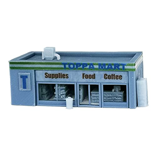 Outland Models Railway Scenery Convenience Store & Accessories 1:160 N Scale