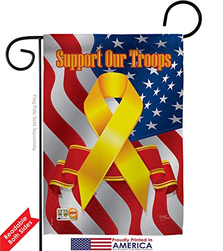 Breeze Decor Proud Grandparent Garden Flag Pack Armed Forces Marine Corps USMC Semper Fi United State American Military Veteran Retire Official Support Our Troops House Yard Gift, Made in USA