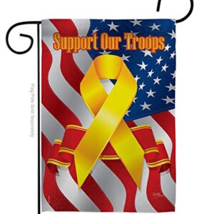 Breeze Decor Proud Grandparent Garden Flag Pack Armed Forces Marine Corps USMC Semper Fi United State American Military Veteran Retire Official Support Our Troops House Yard Gift, Made in USA