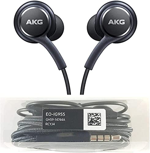 UrbanX Premium Stereo Headphones with Microphone 3.5mm Jack - Compatible with Samsung Galaxy S8, S9, S8 Plus, S9 Plus, Note 8 - Designed by AKG - Authentic and Original