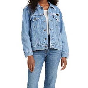 Levi's Women's Ex-Boyfriend Trucker Jacket, Pick Holes, Medium