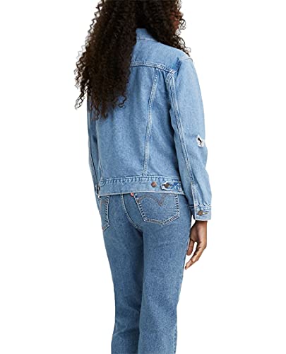 Levi's Women's Ex-Boyfriend Trucker Jacket, Pick Holes, Medium