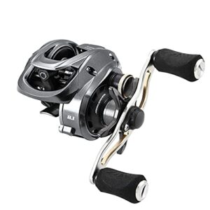 seaknight falcan2 baitcasting fishing reel, 17.6lb max drag & magnet braking system baitcasters, 7.2:1/8.1:1 gear ratio low profile caster reel