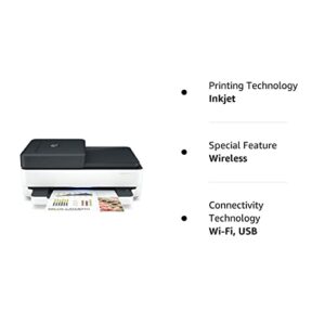 HP Envy Pro 6475 Wireless All-in-One Printer, Mobile Print, Scan & Copy, Compatible with Alexa (8QQ86A) (Renewed)