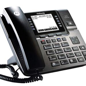 motorola ml1002d ml1002d desk phone base station with digital receptionist and digital answering system