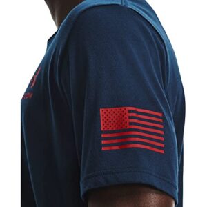 Under Armour Men's New Freedom Flag T-Shirt , Marine Od Green (390)/Desert Sand , X-Large