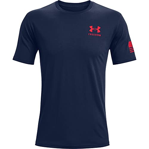 Under Armour Men's New Freedom Flag T-Shirt , Marine Od Green (390)/Desert Sand , X-Large